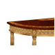 Mahogany demilune console table