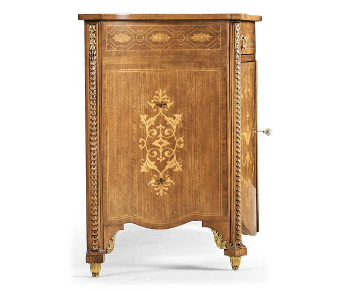 Chippendale Style Commode With Fine Inlay