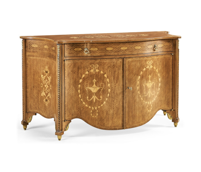 Chippendale Style Commode With Fine Inlay