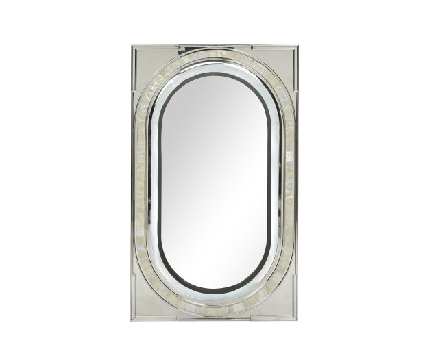 Mirror with TV and fogged, LED lighting