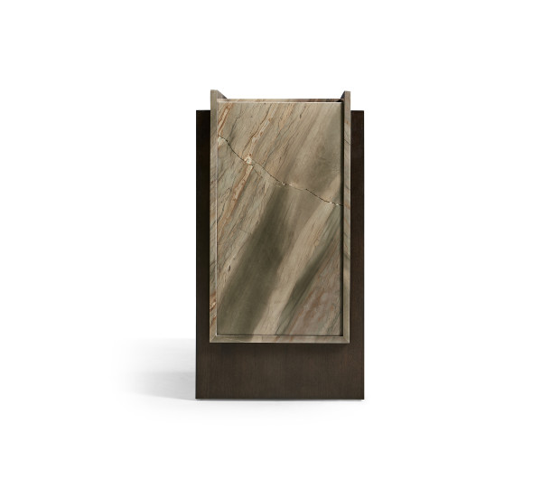 Small Stone top end table for Ice bucket