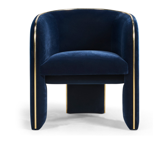 Armchair - Option 1- Blue Velvet New Version