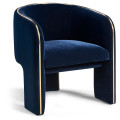Armchair - Option 1- Blue Velvet New Version