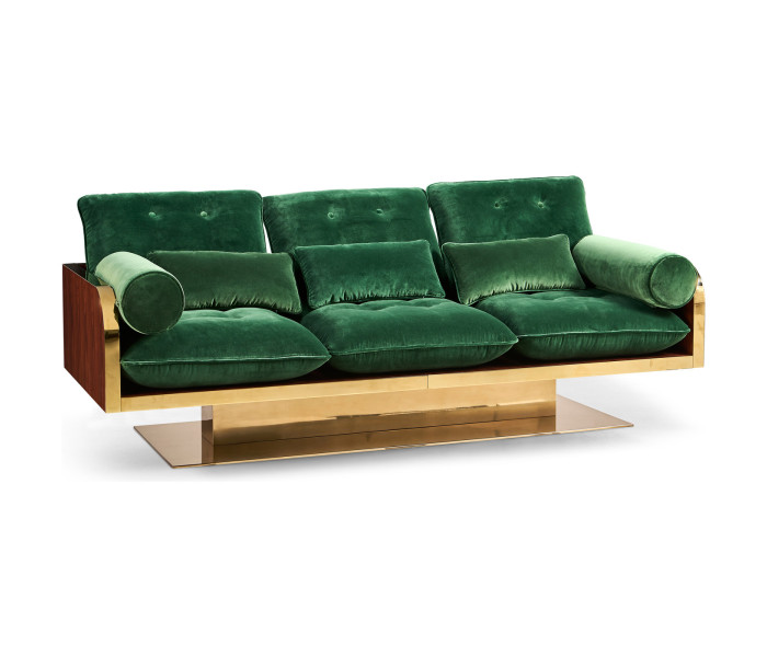 Wood Shell 3 Seat Sofa