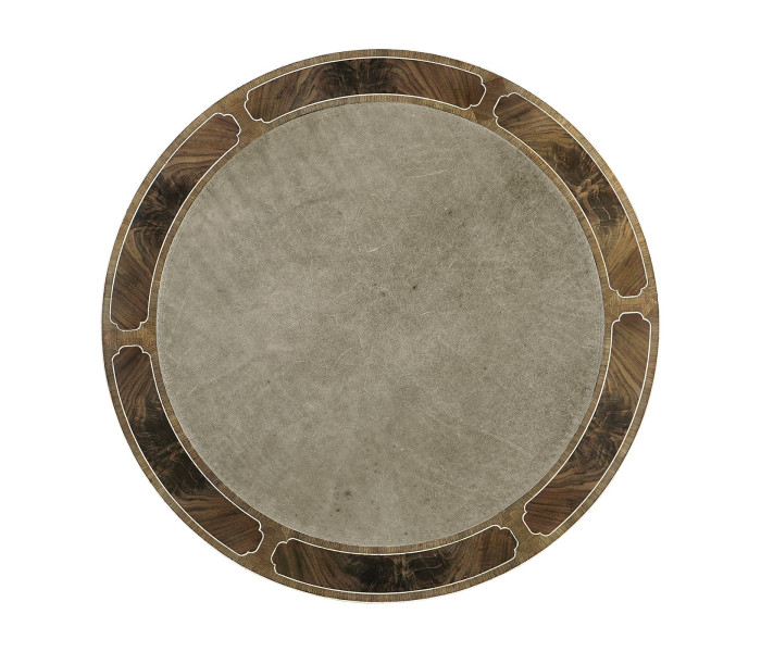 Bleached Mahogany Drum Table