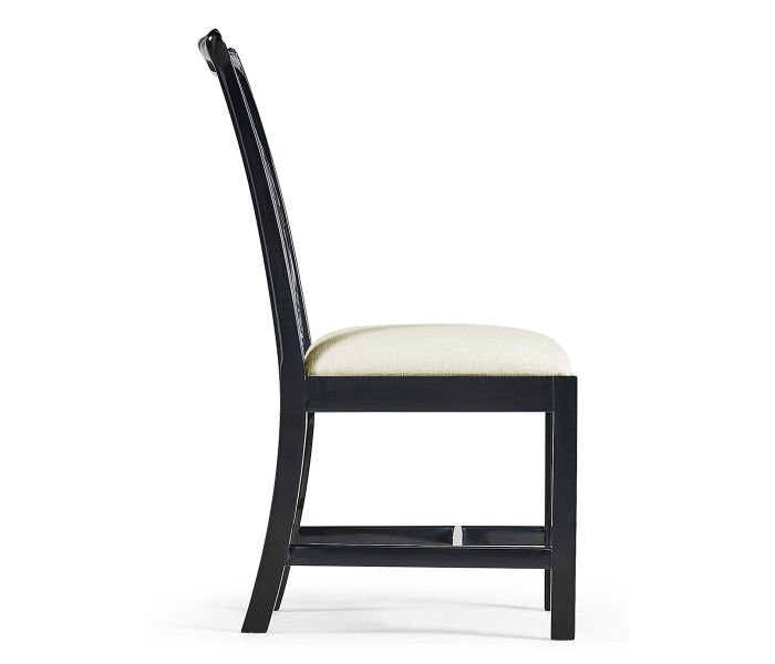 Spark Chippendale Black Side Chair
