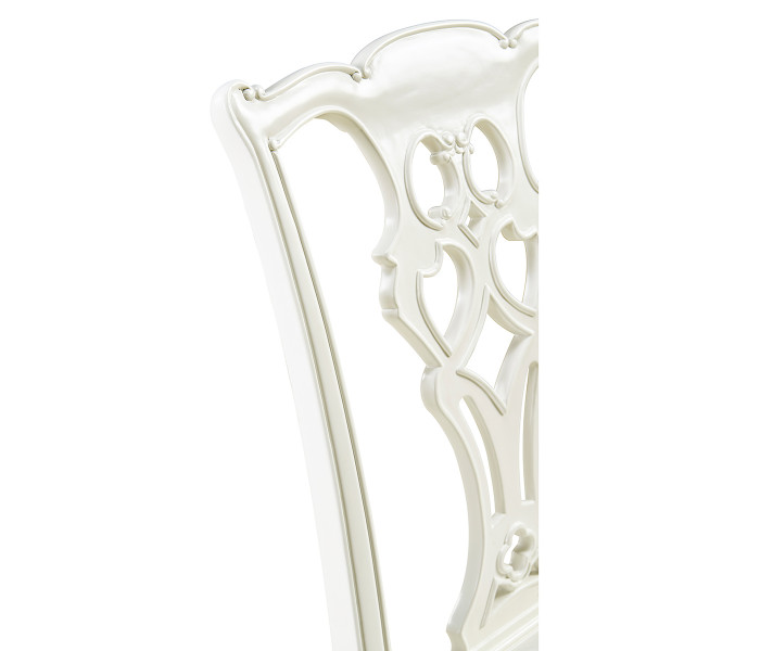 Spark Chippendale White Side Chair