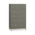 Tall Chest With Blazer Buttons (Slate/Silver)