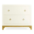 Blanc & Gold Low Chest