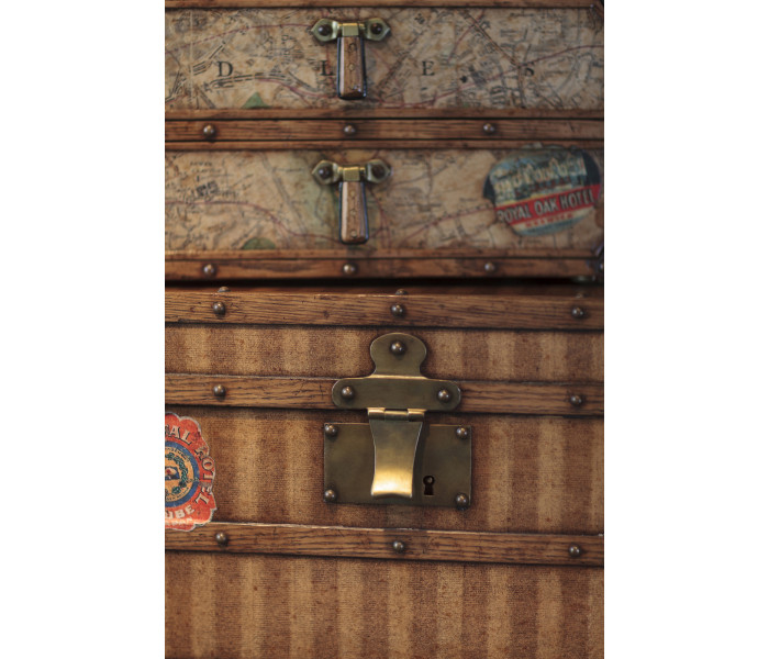 Travel Trunk Style Desktop Chest