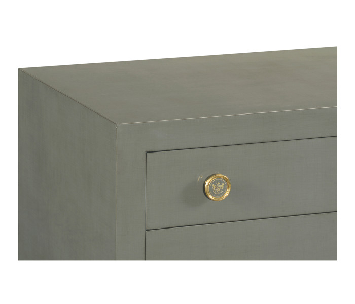 Slate & Gold Double Low Chest 