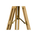 Oak Architectural Table Lamp with Brass Stretcher 32