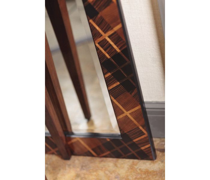 Hand Inlaid Tartan Wall Hanging Mirror