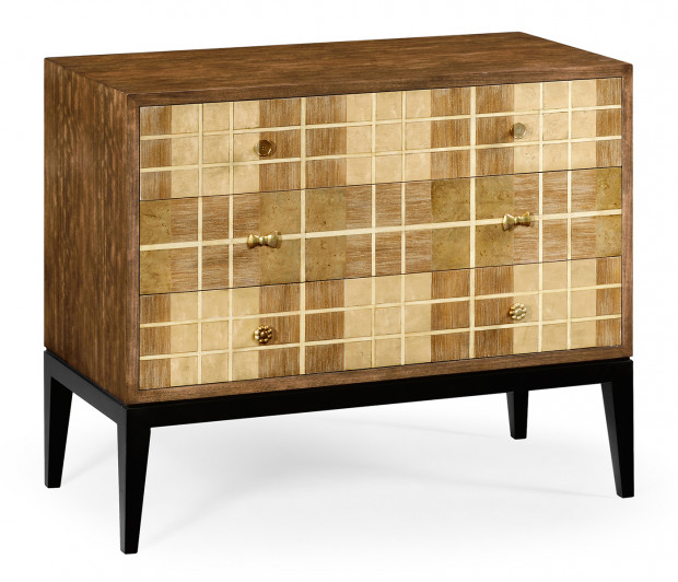 Pale Tartan Chest of Drawers