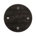 Architectural Circular Black Mocha Oak Bar Table 36