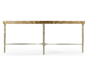 Fulgurite Golden Amber Cocktail Table