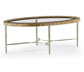 Fulgurite Golden Amber Cocktail Table