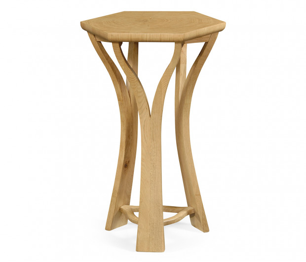 Architectural Hexagonal Oyster Lamp Table