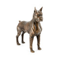 Copper Toned Bronze Boxer Dog