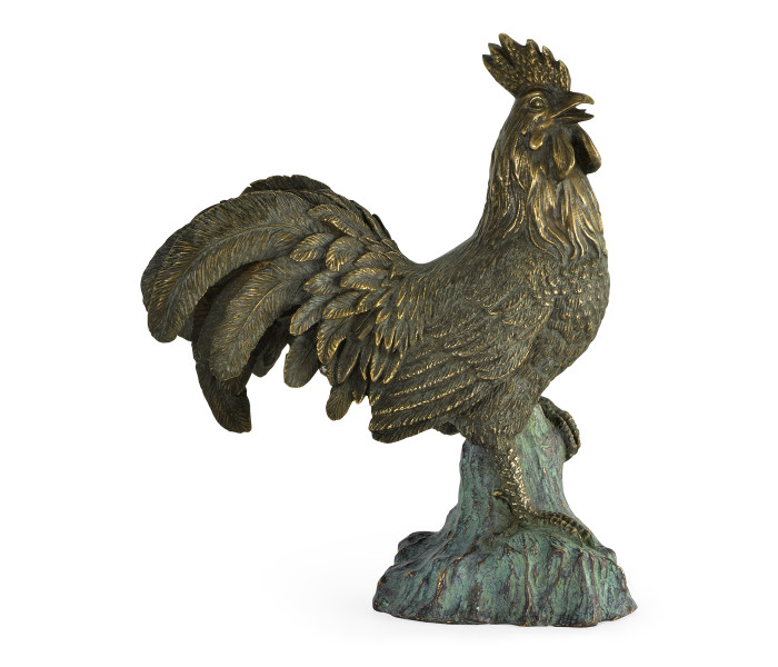 Antique Dark Bronze Rooster