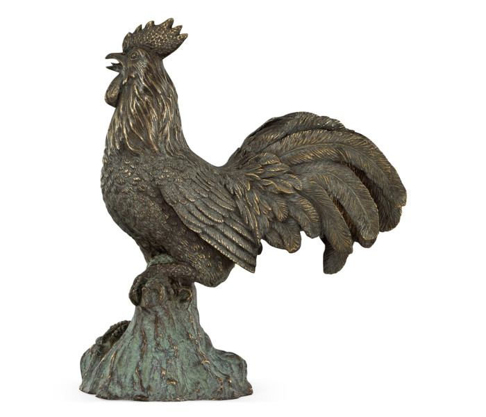 Antique Dark Bronze Rooster