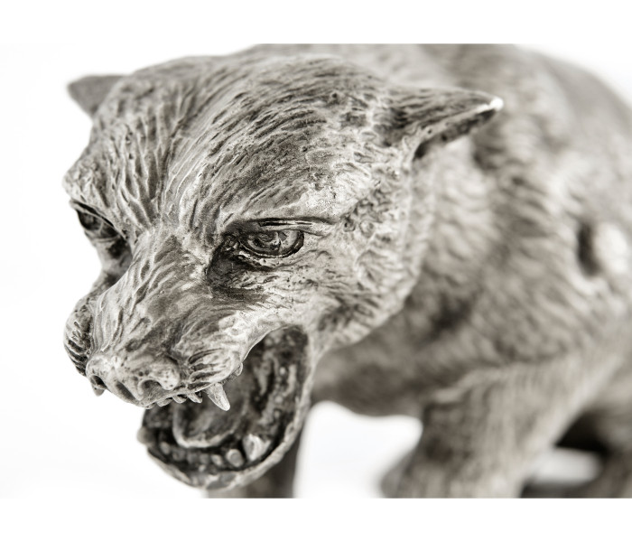 Antique White Brass Panther