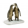 Anitque Dark Bronze Penguins