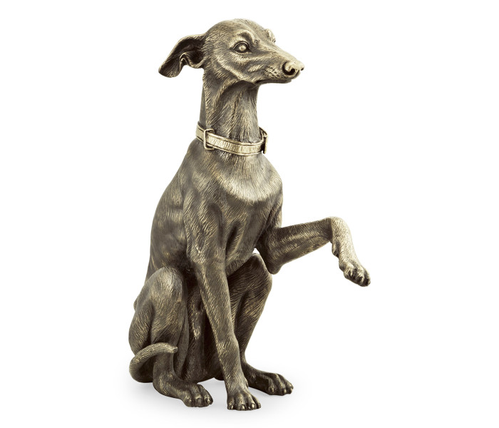 Light Brass Whippet Dog
