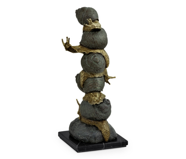 Dark Bronze Stacked Snails