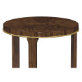 Small Round Dark Santos End Table