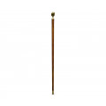 Mahogany Walking Stick with Brass Derby Topper