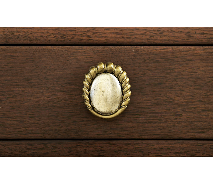 Handpainted on Light Gold Foil Drinks Cabinet