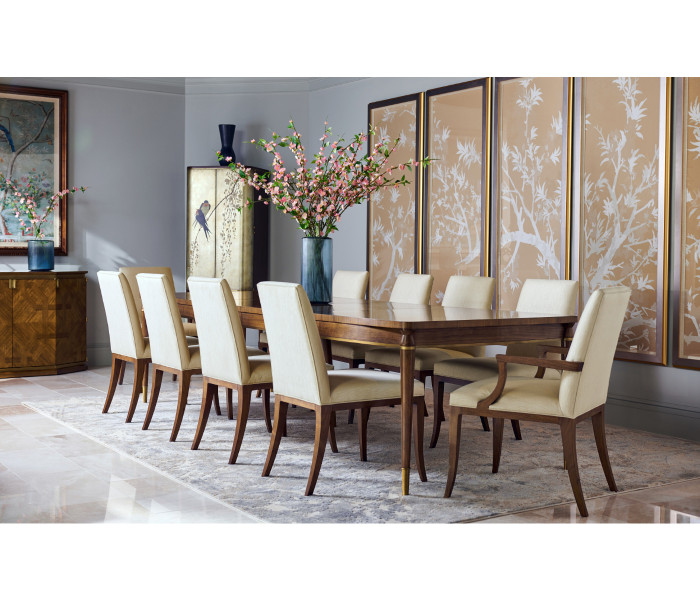 Handpainted on Light Gold Foil Drinks Cabinet