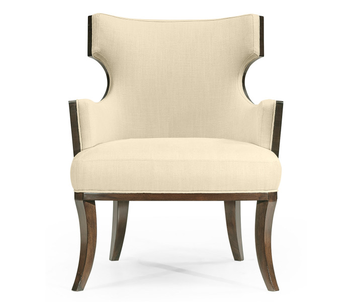 Dark Santos Winged Back Occasional Chair