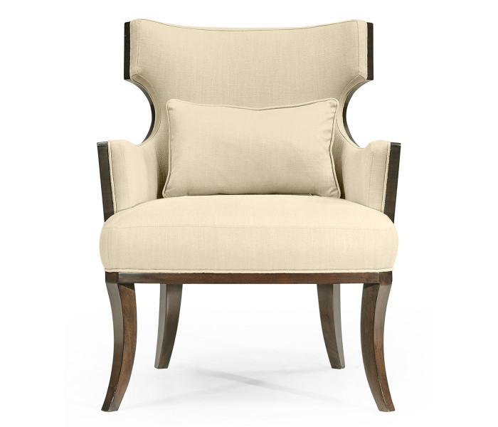 Dark Santos Winged Back Occasional Chair