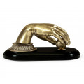 Antique Brass Hand Paperweight