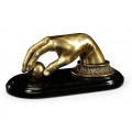 Antique Brass Hand Paperweight
