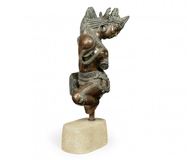 Antique Bronze Dancing Celestial Deity