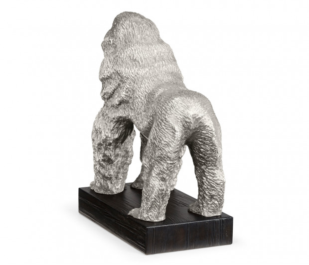 Antique Stainless Steel King Kong Statue