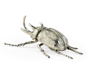 White Brass Five-Horned Rhinoceros Beetle
