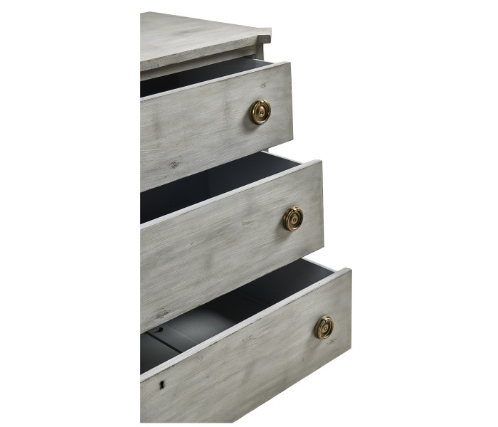 Aeon Swedish Drawer Chest - Antiqued Grey