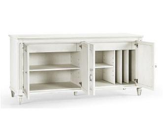 White Crepuscular Credenza