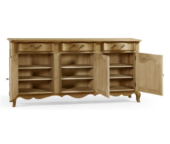 Sundial Floral Three Door Buffet