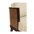 Langkawi Occasional Tub Chair with Rattan Matte Back