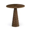 Circular Natural Walnut Bar Table 40