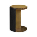 Round Oak with Large Oyster Side Table
