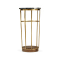 Brass & Marble Round Side Table