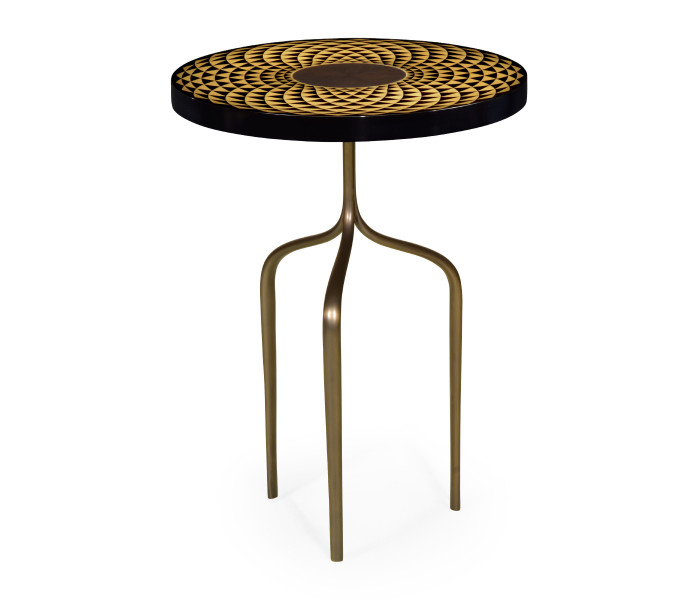 Helical Wine Table With Tripod Base