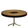 Helical Wine Table With Tripod Base