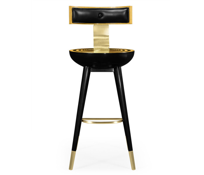 Swivel Bar Stool With Back Support